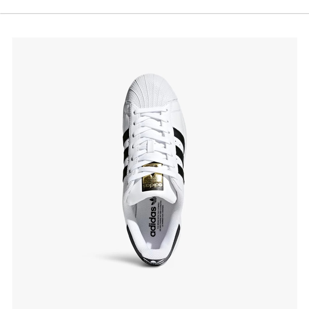 Adidas Superstar Mens 8.5 White/Black~ NEW WITH TAGS - Picture 8 of 10